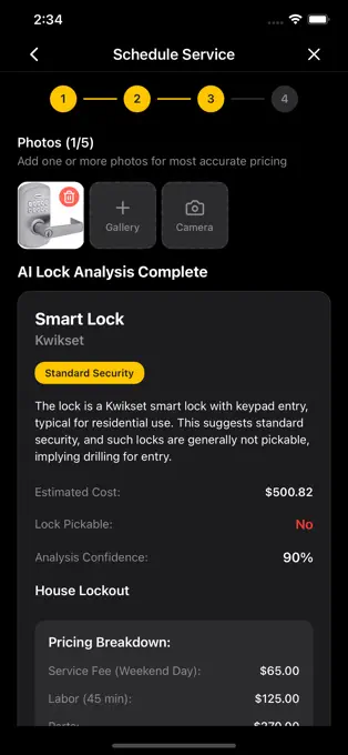 LockAtlas lock analysis screen
